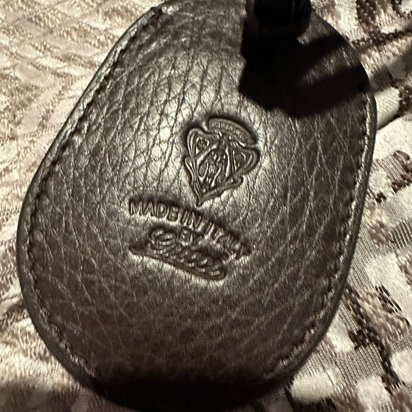 Authentic Gucci Dark Brown Leather Web Shoulder Bag - Picture 6 of 16